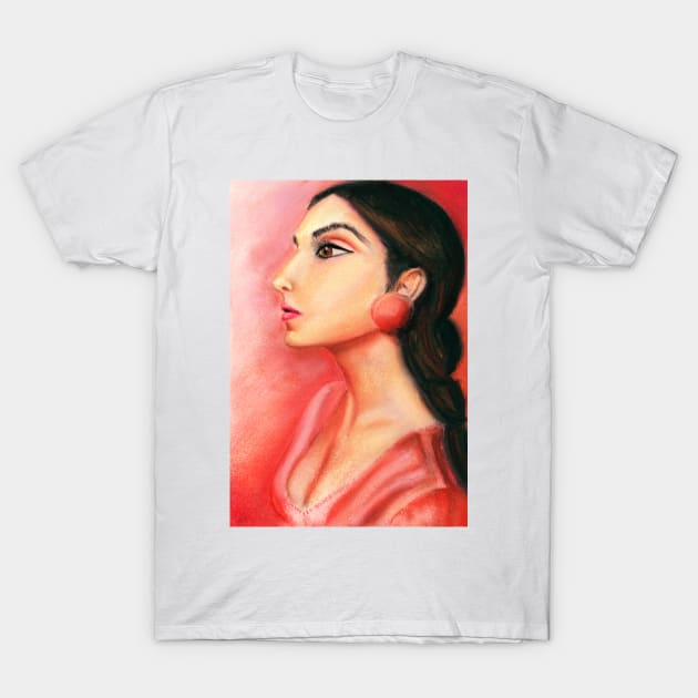 ANDALUSIAN WOMAN T-Shirt by Begoll Art